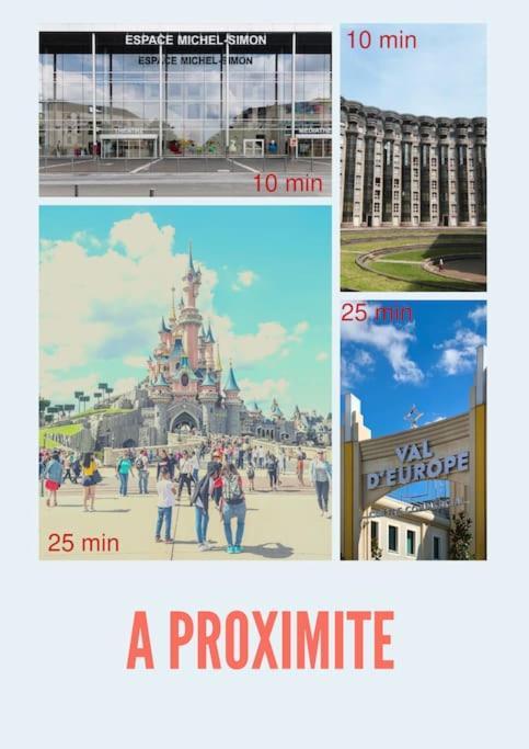 Appart Proche Disneyland Et Paris Noisy-le-Grand Exterior foto